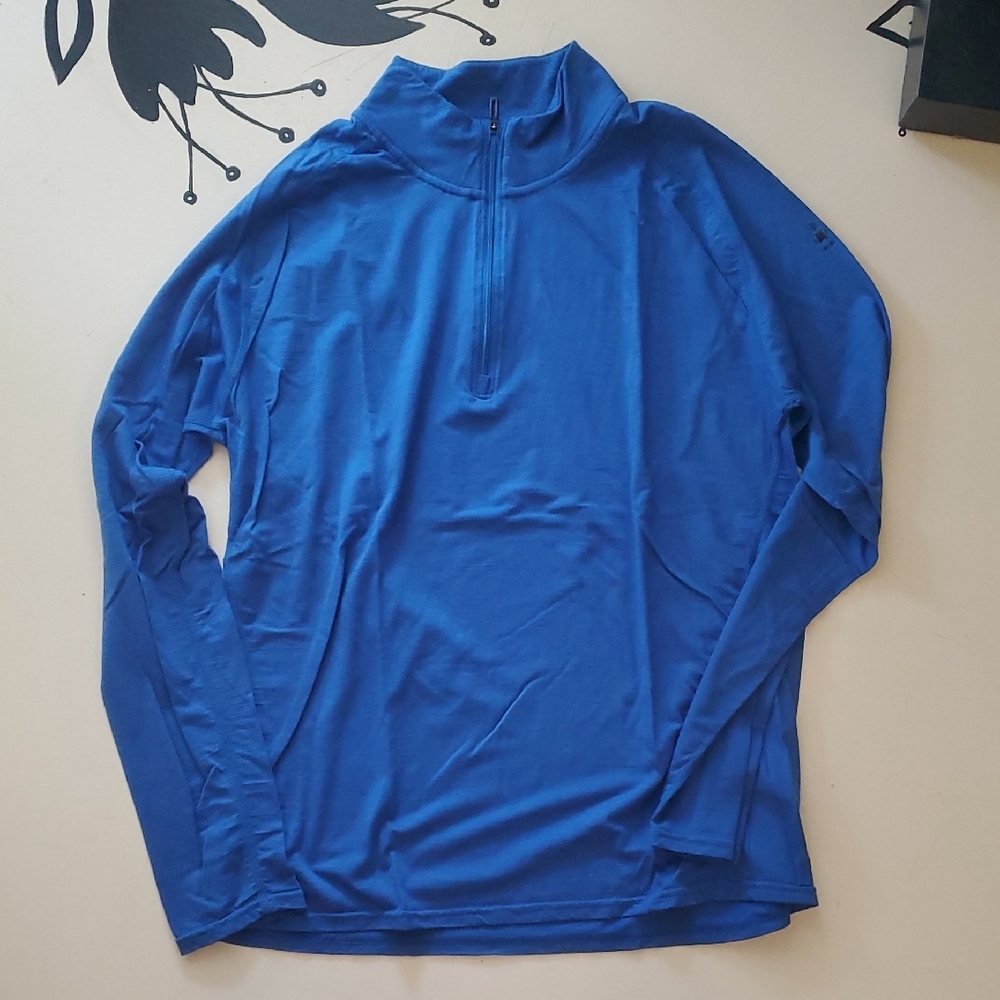 Smartwool Vibrant Blue Quarter-Zip Top
